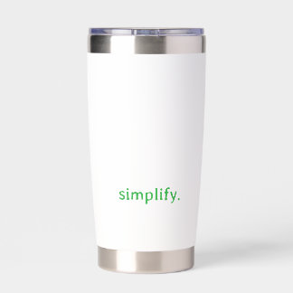 Thoreau Minimalist Quote Insulated Tumbler