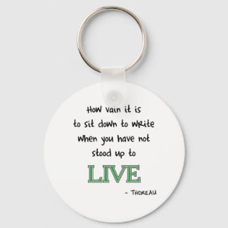 Thoreau on Writing Keychain