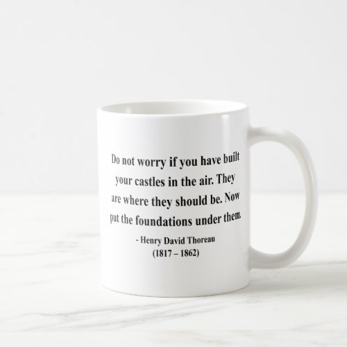 Thoreau Quote 2a Coffee Mug