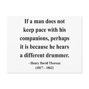 Thoreau Quote 4a Postcard