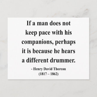 Thoreau Quote 4a Postcard