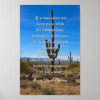 Thoreau Quote, Different Drummer