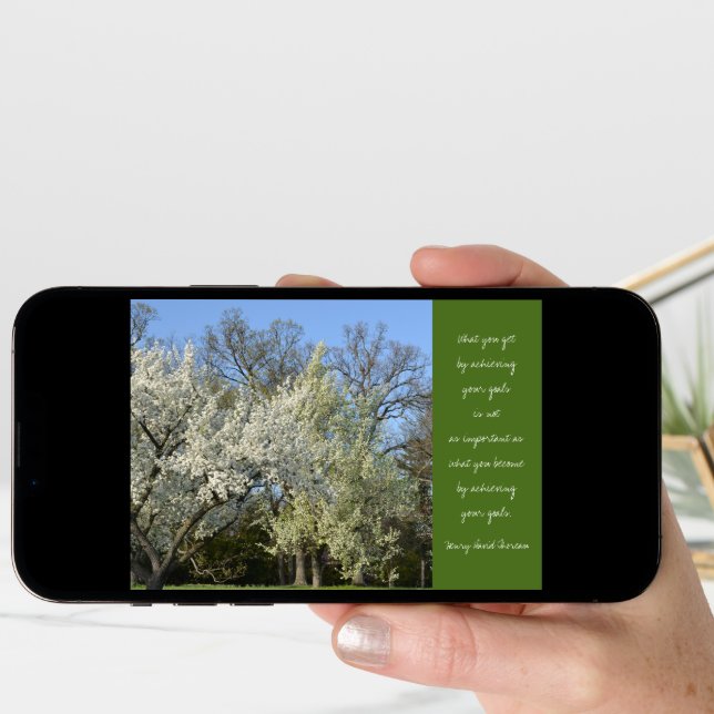 Thoreau Quote Graduation Card-Trees Card (Front Digital)