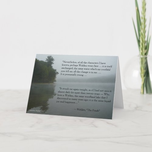 Thoreau quote greeting card