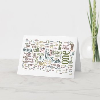 Thoreau Walden Card For Graduation Or... by LiteraryLasts at Zazzle