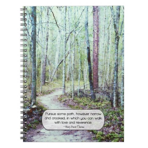 Thoreau walk with love and reverence notebook