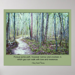 Thoreau: walk with love and reverence poster