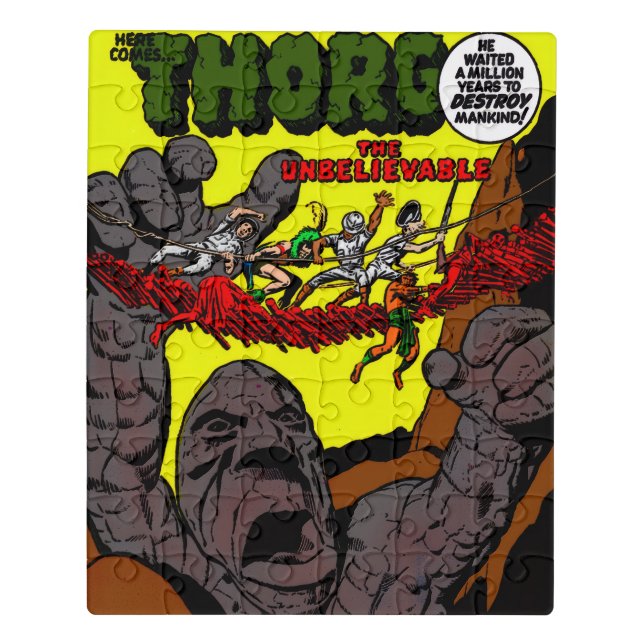 "THORG!" Classic Comic Art Puzzle (Puzzle Vertical)