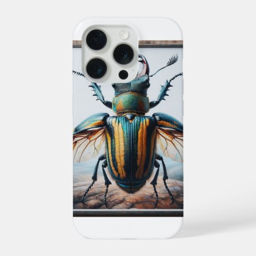 Thorictus Beetle IREF901 _ Watercolor iPhone 15 Pro Case