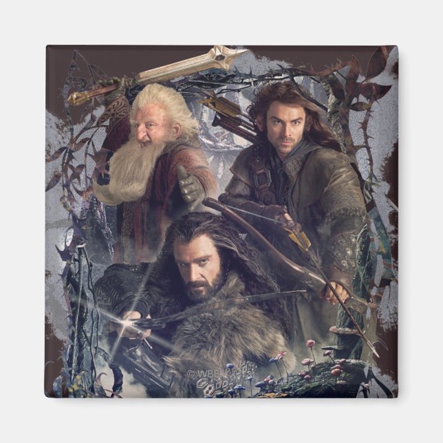 Thorin, Kili, and Balin Graphic Magnet (Front)