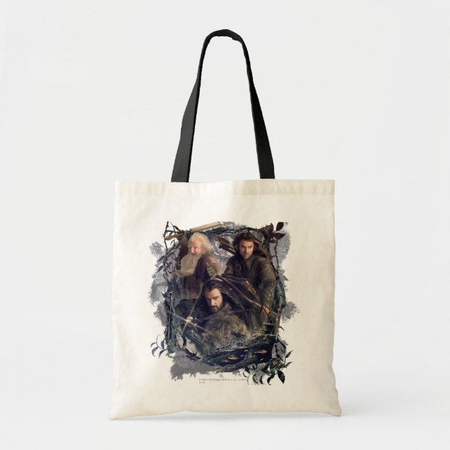 Thorin, Kili, and Balin Graphic Tote Bag (Front)