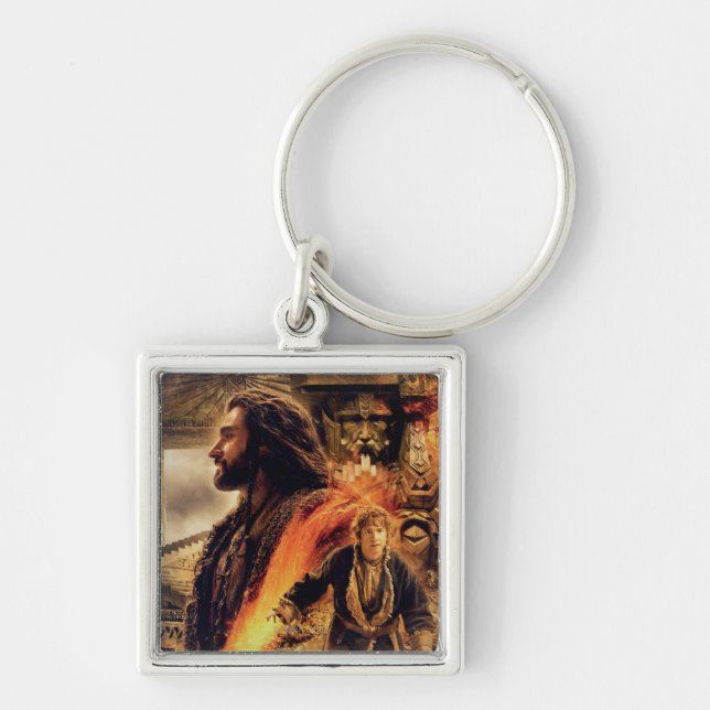 THORIN OAKENSHIELD™ and BILBO BAGGINS™ in Erebor Keychain (Front)