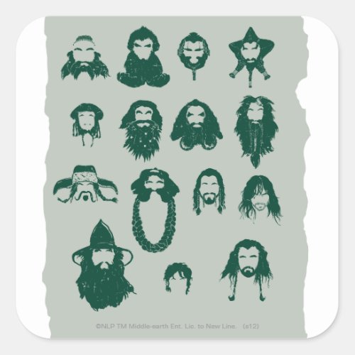 THORIN OAKENSHIELDâ and Company Hair Square Sticker