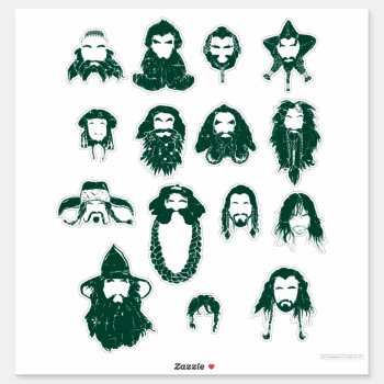 Thorin Oakenshield™ And Company Hair Sticker by thehobbit at Zazzle