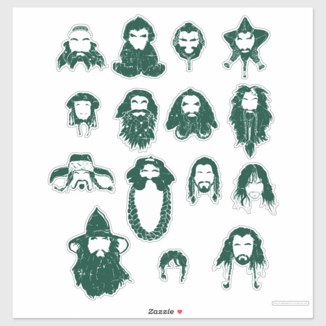 THORIN OAKENSHIELD™ and Company Hair Sticker (Sheet)