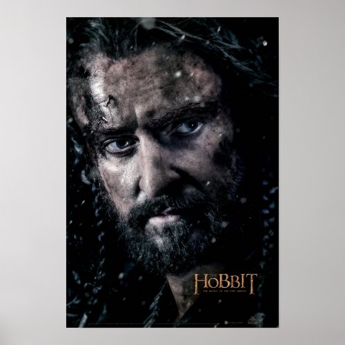 THORIN OAKENSHIELD Close Up Poster
