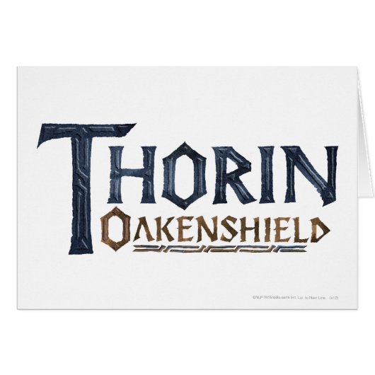 THORIN OAKENSHIELD™ Logo Blue Cards (Front Horizontal)