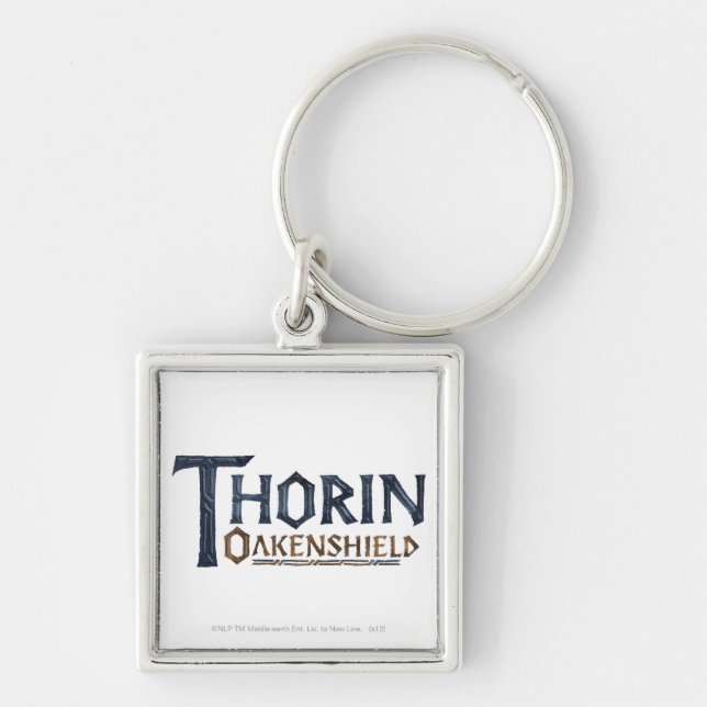 THORIN OAKENSHIELD™ Logo Blue Keychain (Front)