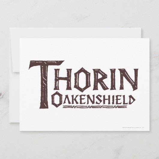 THORIN OAKENSHIELD™ Logo Brown (Front)