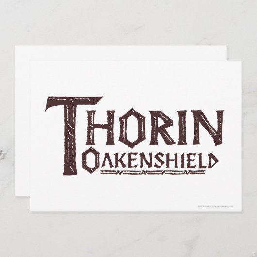 THORIN OAKENSHIELD™ Logo Brown (Front/Back)