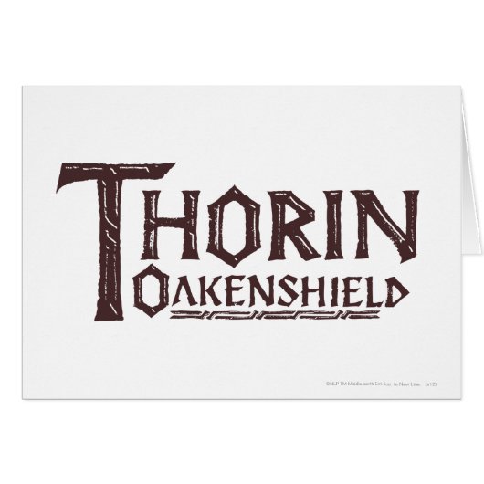 THORIN OAKENSHIELD™ Logo Brown Cards (Front Horizontal)
