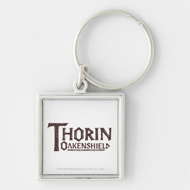 THORIN OAKENSHIELD™ Logo Brown Keychain (Front)
