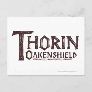 THORIN OAKENSHIELD™ Logo Brown Postcard