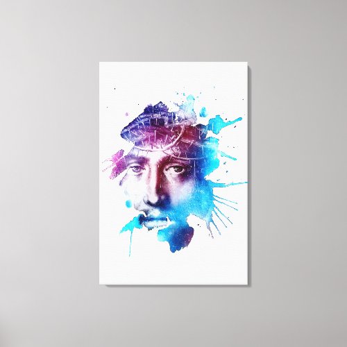 Thorn Crown Jesus Christ Passion Abstract art Canvas Print