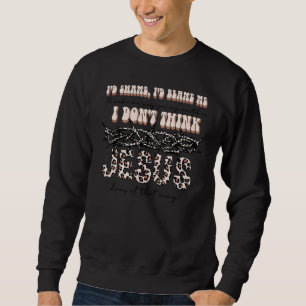 Thorn Leopard Religious Inspirational Christian Qu Sweatshirt