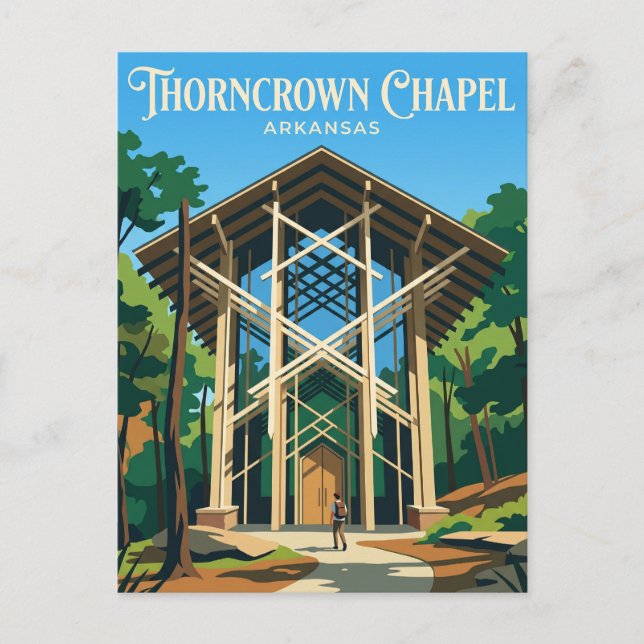 Thorncrown Chapel USA Postcard (Front)