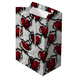 Thorned Heart Gothic Dark Romance Anti-Valentine Medium Gift Bag