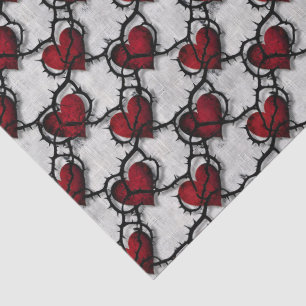 Thorned Heart Gothic Dark Romance Anti-Valentine Tissue Paper