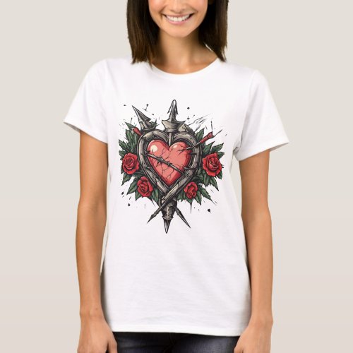 Thorned Heart Threads Retro Tattoo_Inspired Appar T_Shirt