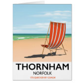 Thornham Norfolk seaside travel poster. (Front)