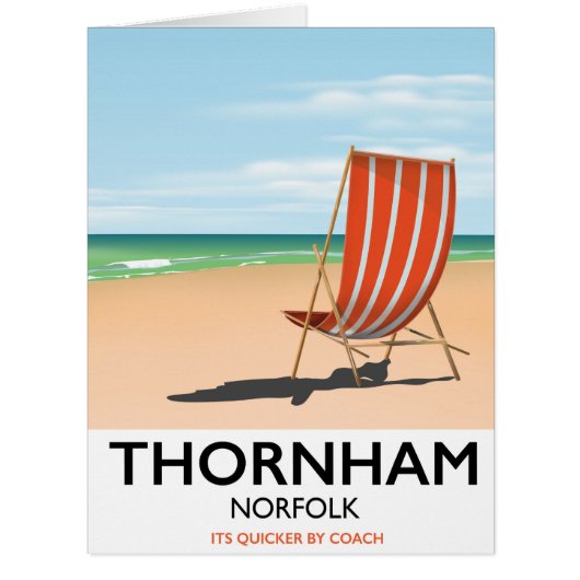 Thornham Norfolk seaside travel poster. Cards (Front)