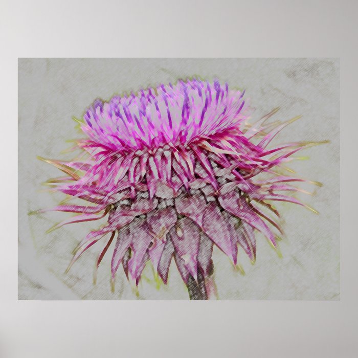 'Thorns also and Thistles" Print