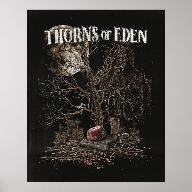 Thorns of Eden - Gothic Streetwear Design Poster (Front)