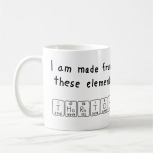 Thornton periodic table name mug