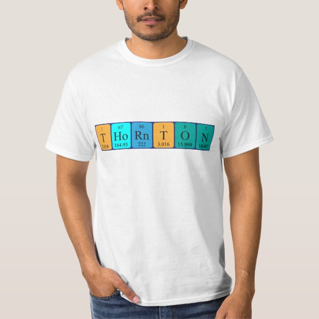 Thornton periodic table name shirt (Front)