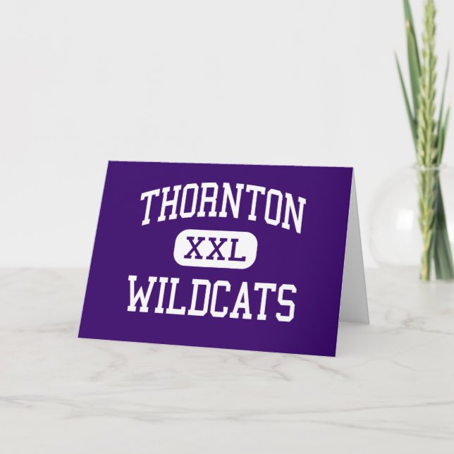 Thornton - Wildcats - High - Harvey Illinois Card (Front)