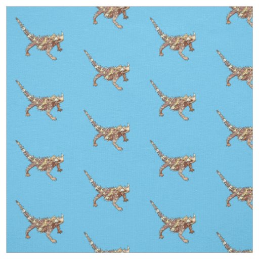 Thorny devil cartoon illustration fabric