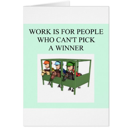 thorough bred horse racing design cards (Front)