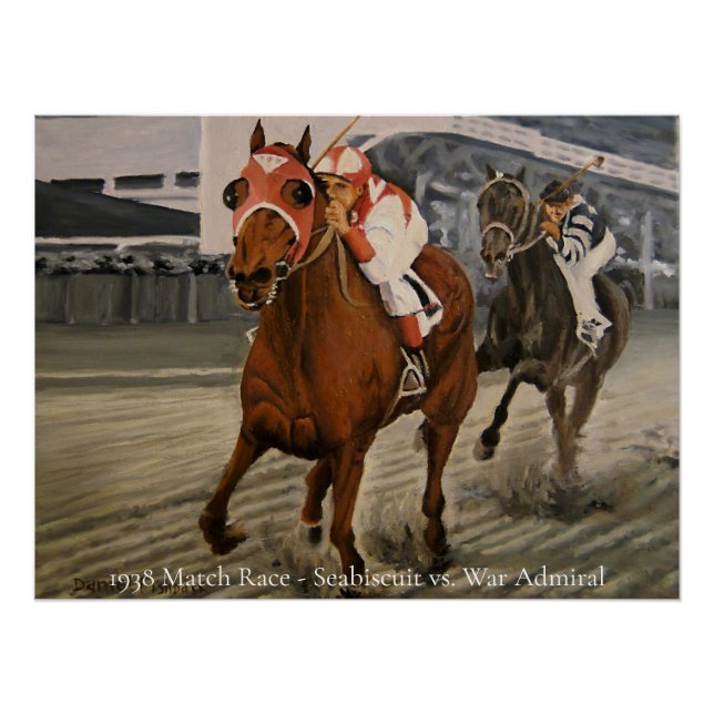Thoroughbred Champion Wins Horse Race Poster (Front)