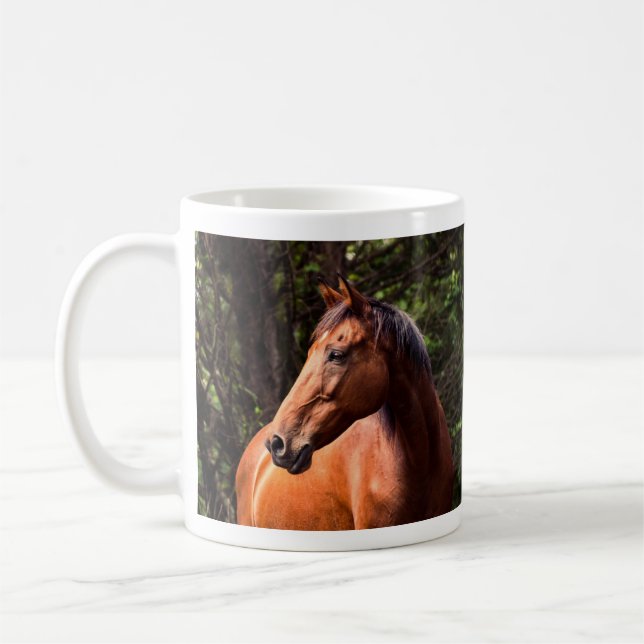 Thoroughbred Clydesdale Horse - Rocky Coffee Mug (Left)