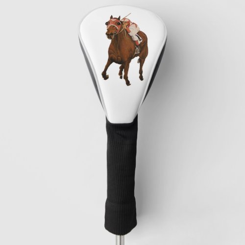 Thoroughbred Equine Wins Big Race Golf Head Cover