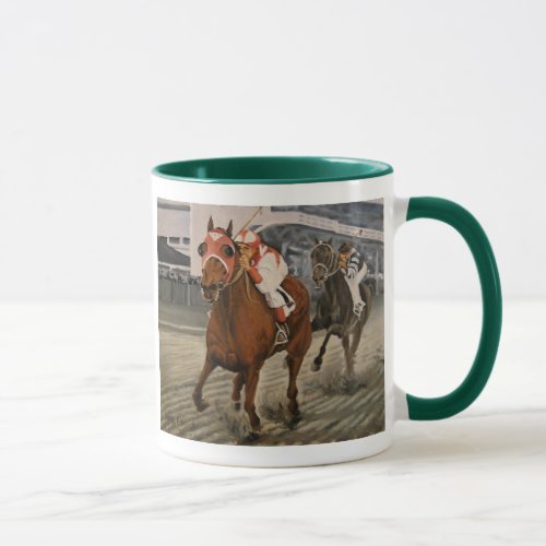 Thoroughbred Equine Wins Horse Race Mug