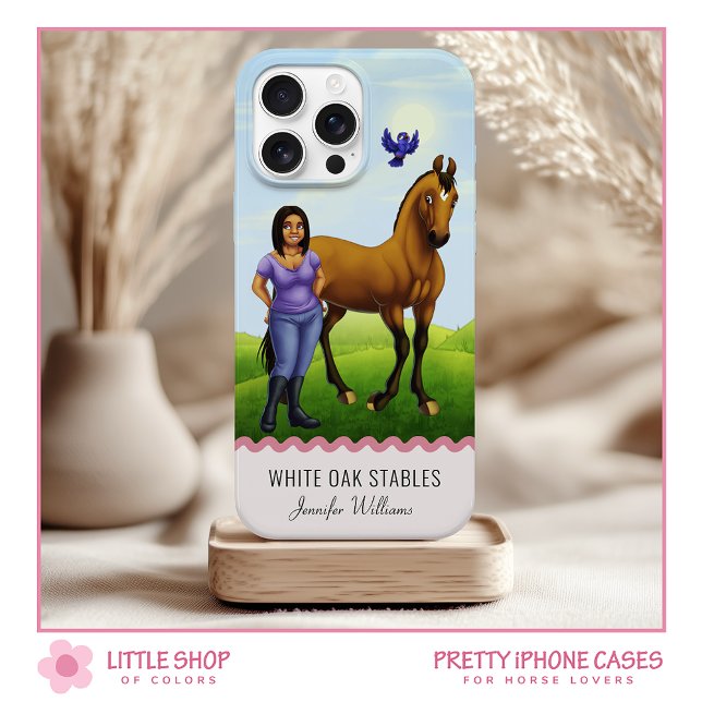 Thoroughbred Horse and Rider iPhone Case-Mate iPhone Case (Creator Uploaded)