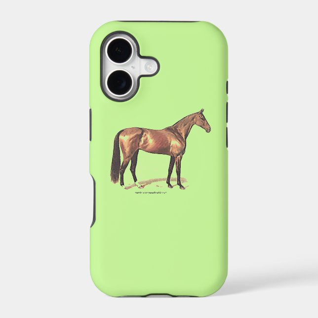 Thoroughbred Horse Iphone Case (Back)