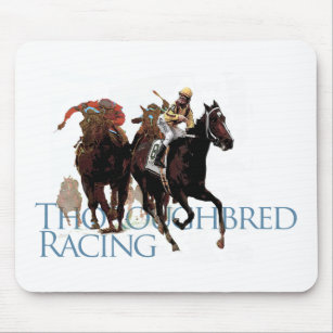 Thoroughbred Horse Racing Gifts Mouse Pad