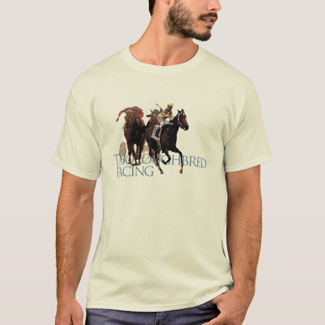 Thoroughbred Horse Racing Gifts T-Shirt (Front)